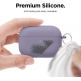 Elago Airpods Pro Liquid Hybrid Hang Case - твърд силиконов кейс с карабинер за Apple Airpods Pro (тъмнолилав) 5