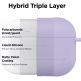 Elago Airpods Pro Liquid Hybrid Hang Case - твърд силиконов кейс с карабинер за Apple Airpods Pro (лилав) 4