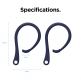 Elago AirPods Pro EarHooks - силиконови кукички за Apple AirPods Pro (тъмносин) 7