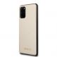 Guess Iridescent Leather Hard Case - дизайнерски кожен кейс за Samsung Galaxy S20 Plus (златист) 1