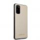 Guess Iridescent Leather Hard Case - дизайнерски кожен кейс за Samsung Galaxy S20 (златист) 5