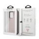 Guess Iridescent Leather Hard Case - дизайнерски кожен кейс за Samsung Galaxy S20 Ultra (розово злато) 4