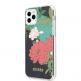 Guess Flower Collection Case 01 - дизайнерски кейс с висока защита за iPhone 11 Pro Max (черен) 1