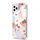 Guess Flower Collection Case 02 - дизайнерски кейс с висока защита за iPhone 11 Pro Max (бял) 1