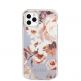 Guess Flower Collection Case 02 - дизайнерски кейс с висока защита за iPhone 11 Pro Max (бял) 5