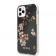 Guess Flower Collection Case 04 - дизайнерски кейс с висока защита за iPhone 11 Pro Max (черен) 1