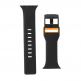 Urban Armor Gear Civilian Strap - изключително здрава силиконова каишка за Apple Watch 42мм, 44мм (черен) 1