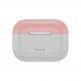 Baseus Super Thin Silica Gel Case - силиконов калъф за Apple Airpods Pro (сив-розов) 1