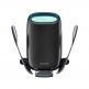 Baseus Milky Way Wireless Charger Car Vent Mount - поставка за радиатора на кола с безжично зареждане за Qi съвместими смартфони (черен) 4