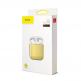 Baseus Super Thin Silica Gel Case - силиконов калъф за Apple Airpods & Apple Airpods 2 (жълт) 6