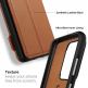Spigen Ciel Wallet Leather Case - дизайнерски кожен калъф за Samsung Galaxy S20 Ultra (кафяв) 2