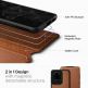 Spigen Ciel Wallet Leather Case - дизайнерски кожен калъф за Samsung Galaxy S20 Ultra (кафяв) 3