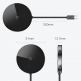 Baseus USB-C Circular Mirror Wireless Charger Hub (WXJMY-0G) - мултифункционален хъб за свързване на допълнителна периферия за устройства с USB-C и пад за безжично зареждане (тъмносив) 8