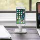 TwelveSouth HiRise 2 Desktop Stand - алуминиева повдигаща поставка за iPhone, iPad, Apple Airpods (сребриста) 1