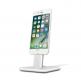 TwelveSouth HiRise 2 Desktop Stand - алуминиева повдигаща поставка за iPhone, iPad, Apple Airpods (сребриста) 3