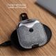 TwelveSouth AirSnap Leather Case - кожен калъф (ествествена кожа) за Apple Airpods (сив) 5