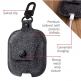 TwelveSouth AirSnap Leather Case - кожен калъф (ествествена кожа) за Apple Airpods (тъмносив) 1