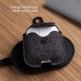 TwelveSouth AirSnap Leather Case - кожен калъф (ествествена кожа) за Apple Airpods (тъмносив) 4