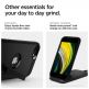 Spigen Tough Armor Case - хибриден кейс с най-висока степен на защита за iPhone SE (2020) (черен) 6