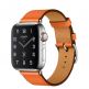 Apple Watch Hermès Series 5, 44mm Orange Stainless Steel Case with Single Tour, GPS + Cellular - умен часовник от Apple 1