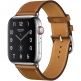 Apple Watch Hermès Series 5, 44mm Fauve Stainless Steel Case with Single Tour, GPS + Cellular - умен часовник от Apple 1