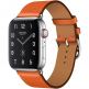 Apple Watch Hermès Series 5, 44mm Feu Stainless Steel Case with Single Tour, GPS + Cellular - умен часовник от Apple 1