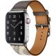 Apple Watch Hermès Series 5, 44mm Étain/Béton Stainless Steel Case with Single Tour, GPS + Cellular - умен часовник от Apple 1