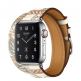 Apple Watch Hermès Series 5, 40mm Blanc Allover Print Stainless Steel Case with Double Tour, GPS + Cellular - умен часовник от Apple 1