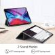 ESR Yippee Trifold Leather Case - кожен калъф с поставка и отделение за Apple Pencil 2 за iPad Pro 11 (2020), iPad Pro 11 (2018) (черен) 6