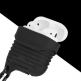 Silicone Case with Carabiner v2 - силиконов калъф с карабинер за Apple Airpods и Apple Airpods 2 (тъмносин) 2
