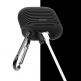 Silicone Case with Carabiner v2 - силиконов калъф с карабинер за Apple Airpods и Apple Airpods 2 (тъмносин) 3