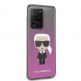 Karl Lagerfeld Iconic Gradient Case - дизайнерски кейс с висока защита за Samsung Galaxy S20 Ultra (розов) 4