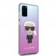 Karl Lagerfeld Iconic Gradient Case - дизайнерски кейс с висока защита за Samsung Galaxy S20 Plus (розов) 1
