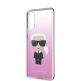 Karl Lagerfeld Iconic Gradient Case - дизайнерски кейс с висока защита за Samsung Galaxy S20 (розов) 2