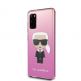 Karl Lagerfeld Iconic Gradient Case - дизайнерски кейс с висока защита за Samsung Galaxy S20 (розов) 3