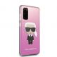 Karl Lagerfeld Iconic Gradient Case - дизайнерски кейс с висока защита за Samsung Galaxy S20 (розов) 5