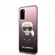 Karl Lagerfeld Iconic Gradient Case - дизайнерски кейс с висока защита за Samsung Galaxy S20 (черен) 3