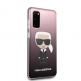 Karl Lagerfeld Iconic Gradient Case - дизайнерски кейс с висока защита за Samsung Galaxy S20 (черен) 5