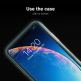 Green Cell Clarity 3D Full Cover Glass - калено стъклено защитно покритие за целия дисплей на iPhone 11, iPhone XR (прозрачен-черен) 5