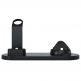 Docking Station QI Wireless Charger UD15 10W - док станция за устройства с Lightning, USB-C, MicroUSB, безжично зареждане на QI устройства, Apple Watch и Apple AirPods (черен) 3
