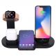 Docking Station QI Wireless Charger UD15 10W - док станция за устройства с Lightning, USB-C, MicroUSB, безжично зареждане на QI устройства, Apple Watch и Apple AirPods (черен) 6