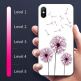Vennus Magic Case Design 3 - силиконов (TPU) калъф със стъклен гръб за iPhone XS Max (бял) 1