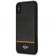Mini Cooper Carbon Fiber Soft Case - дизайнерски карбонов кейс с TPU рамка за iPhone XS, iPhone X (черен) 3
