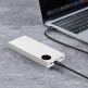 Baseus Mulight Power Bank with Digital Display Quick Charge 45W (PPMY-A01) - външна батерия 20000 mAh с 2xUSB-A и USB-C изходи за зареждане на смартфони и таблети (бял) 6