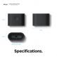 Elago Airpods Charging Station Pro - силиконова док станция за зареждане на Apple Airpods & Apple Airpods Pro (черна) 6