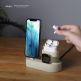 Elago Trio Charging Hub Pro - силиконова поставка за зареждане на iPhone, Apple Watch и Apple AirPods Pro (бяла) 7