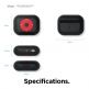 Elago Airpods Pro Retro AW6 Silicone Case - силиконов калъф за Apple Airpods Pro (черен)  4