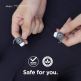 Elago Airpods Pro Earbuds Hooks - антибактериални силиконови калъфчета с вградени кукички за Apple Airpods Pro (4 чифта) (сив) 7