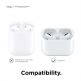 Elago Airpods Pro Earbuds Cover Plus Tips - антибактериални силиконови калъфчета с вградени тапички за Apple Airpods Pro (6 чифта) (бял-фосфор) 4