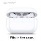 Elago Airpods Pro Earbuds Cover Plus Tips - антибактериални силиконови калъфчета с вградени тапички за Apple Airpods Pro (6 чифта) (бял-фосфор) 8